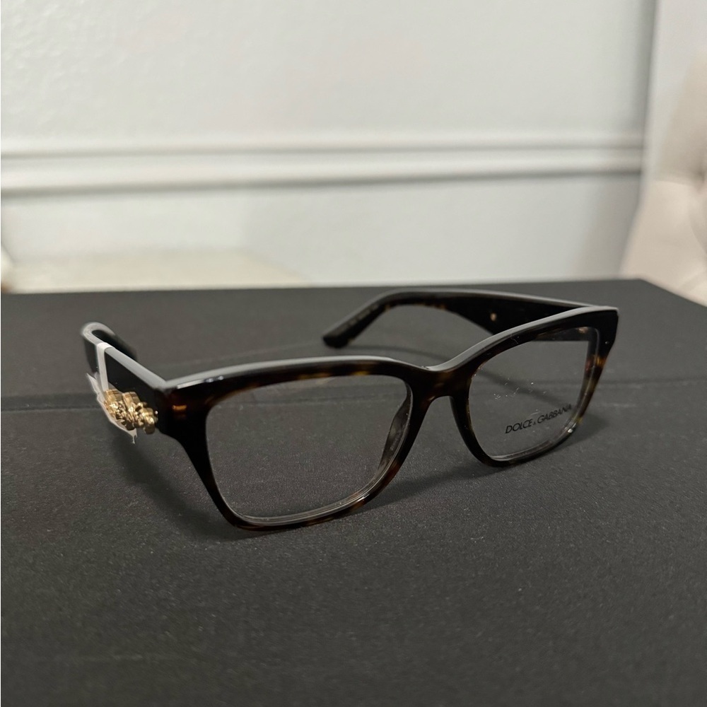 DOLCE&GABBANA DG3370 502 Clear lens
 Dolce & Gabbana optical comes havana frame